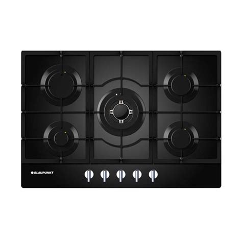 black gas cooktop 75cm